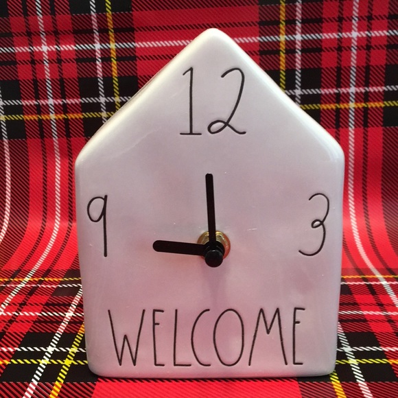 RAE DUNN authentic ceramic clock🖤NWT! Great 🎁